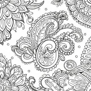 Page A Colorier De Motif Paisley 29327-26468