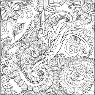 Page A Colorier Avec Un Design Paisley Complexe 29328-26469