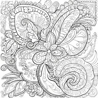 Page A Colorier Avec Un Design Paisley Complexe 29328-26470