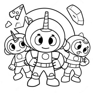 Page A Colorier Mighty Math Heroes Team Umizoomi 29348-26487