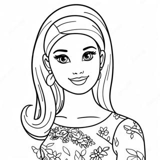 Page A Colorier Poupee Barbie 29357-26492