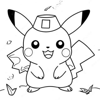 Page A Colorier Pikachu Charmant De Pokemon Go 29408-26533