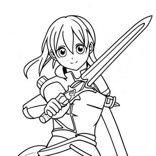 Sword Art Online Pages À Colorier