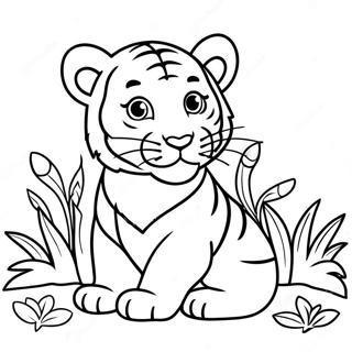 Page A Colorier Bebe Tigre 29447-26562