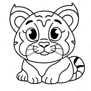 Page A Colorier Bebe Tigre 29447-26563