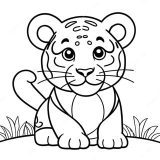 Page A Colorier Bebe Tigre 29447-26564