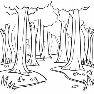 Page A Colorier De Paysage Forestier 29497-26602