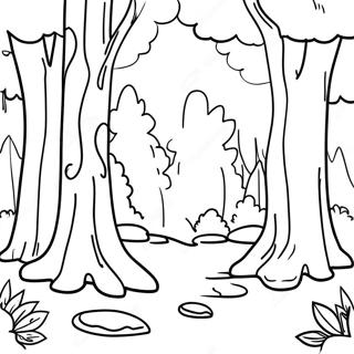 Page A Colorier De Paysage Forestier 29497-26603