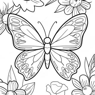 Page A Colorier De Papillon Soie 29507-26610