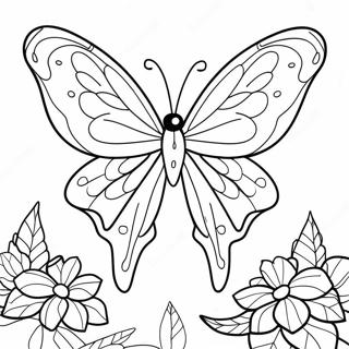 Page A Colorier De Papillon Soie 29507-26611