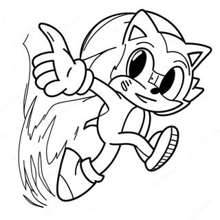 Page A Colorier Sonic Rapide En Course 29628-26712