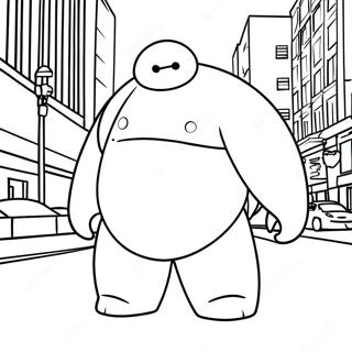 Page A Colorier Baymax En Action 29638-26718