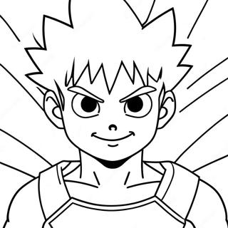 Page A Colorier Killua Avec Des Pouvoirs Electriques 29698-26768