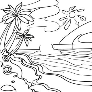 Page A Colorier Scene Ocean Bleu Eclatant 2969-2407