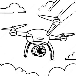 Page A Colorier De Drone Volant Dans Le Ciel 29728-26789