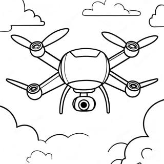 Page A Colorier De Drone Volant Dans Le Ciel 29728-26790