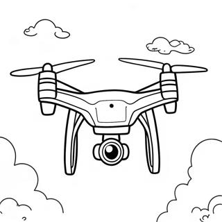 Page A Colorier De Drone Volant Dans Le Ciel 29728-26792