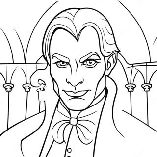 Page A Colorier De Vampire Gothique Effrayant 29748-26807