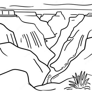 Page A Colorier De Vue Panoramique Du Grand Canyon 29767-26818