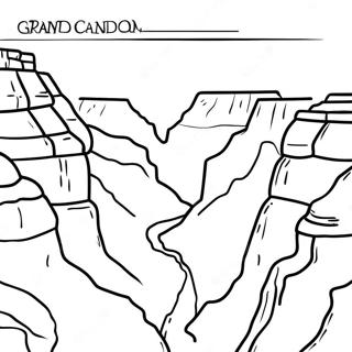 Page A Colorier De Vue Panoramique Du Grand Canyon 29767-26820