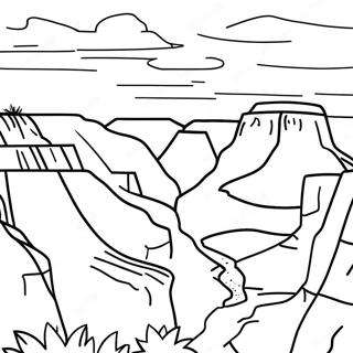 Page A Colorier Du Coucher De Soleil Au Grand Canyon 29768-26822