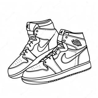 Page A Colorier Basket Jordan 1 Classique 2979-2414