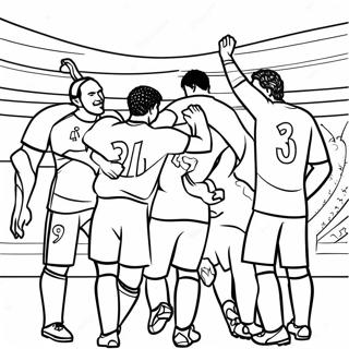 Page A Colorier Des Joueurs Du Psg Celebrant 29919-26936