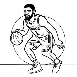 Page A Colorier De Kyrie Irving Dribblant Au Basket 29959-26966