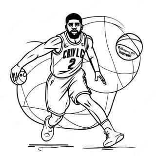 Page A Colorier De Kyrie Irving Dribblant Au Basket 29959-26968