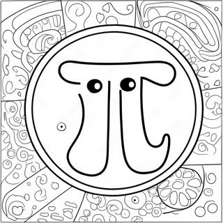 Page A Colorier Du Symbole Pi Mignon 29969-26976