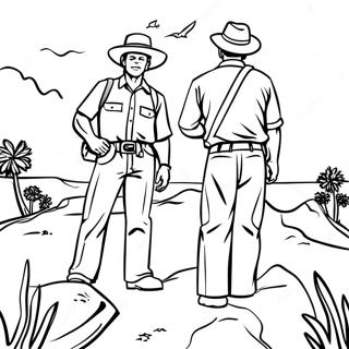 Retour Dans L'outback Pages À Colorier