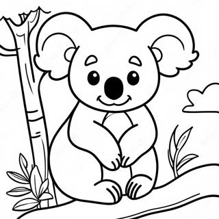 Page A Colorier Dun Koala Aventurier Dans La Jungle 29989-26989