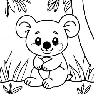 Page A Colorier Dun Koala Aventurier Dans La Jungle 29989-26990