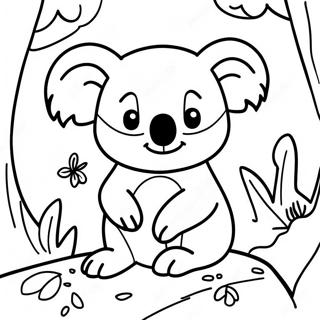 Page A Colorier Dun Koala Aventurier Dans La Jungle 29989-26991