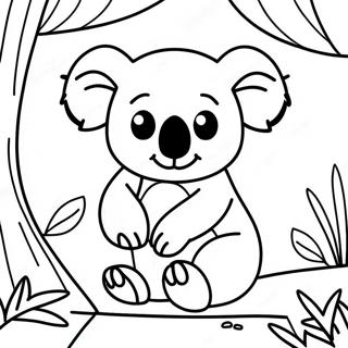 Page A Colorier Dun Koala Aventurier Dans La Jungle 29989-26992