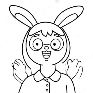 Page A Colorier Louise Belcher Avec Des Oreilles De Lapin 2999-2430