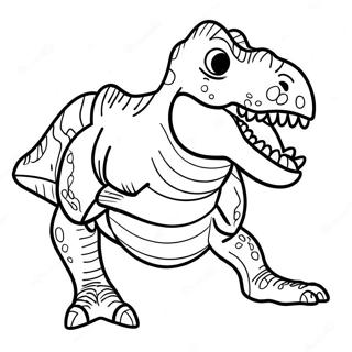 Page A Colorier T Rex Rugissant 2-6