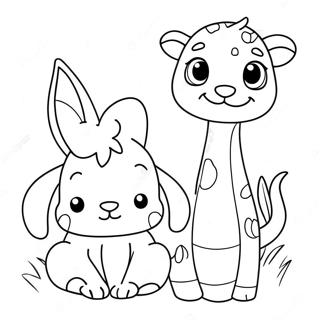 Page A Colorier Animaux Mignons 30038-27026