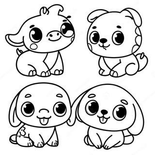 Page A Colorier Bebe Animaux Adorables 30039-27029