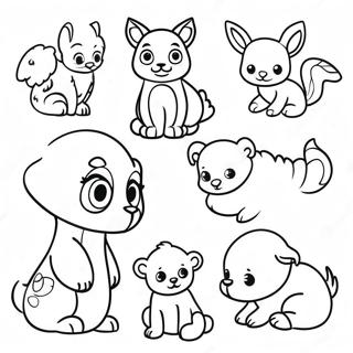 Page A Colorier Bebe Animaux Adorables 30039-27032