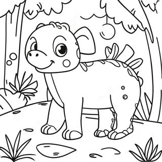 Page A Colorier Animaux De La Foret Tropicale Luxuriante 30059-27047