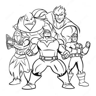 Page A Colorier Equipe Avengers Festive 30069-27054