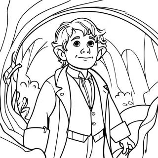 Page A Colorier Aventure De Bilbo Baggins 30079-27062