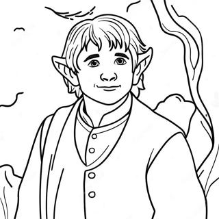 Page A Colorier Aventure De Bilbo Baggins 30079-27063