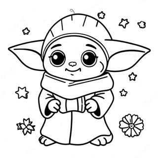 Page A Colorier Bebe Yoda Noel 30138-27106