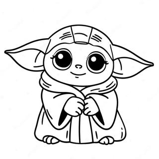 Page A Colorier Bebe Yoda Noel 30138-27108