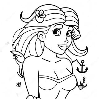 Page A Colorier Ariel Rebelle Avec Tatouages 30149-27118