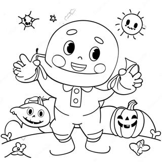 Page A Colorier Cocomelon Halloween 30188-27146