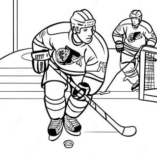 Hockey Pages À Colorier