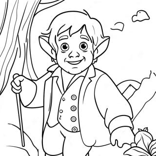 Page A Colorier De Laventure De Bilbo Baggins 30239-27190